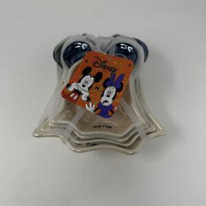 Disney Mickey & Minnie Mouse Halloween Ghost Set Of 4 Iridescent Measuring Cups